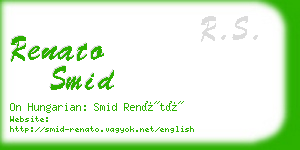 renato smid business card